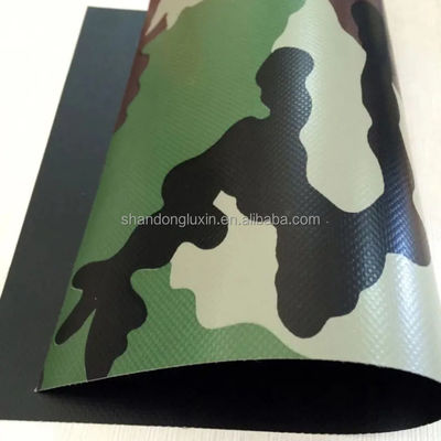 Industrie de plein air Tardine revêtue en PVC non tissée de couleur verte avec caractéristique imperméable à l'eau