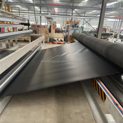 Double surface lisse de 0,5 mm HDPE noir Geomembrane Liner pour les décharges d'élevage de crevettes de poisson