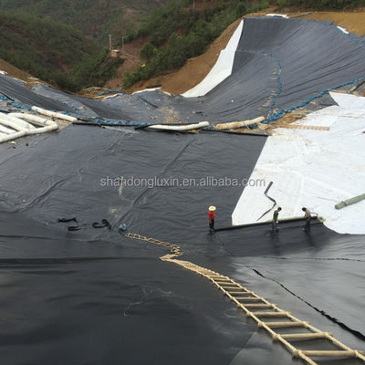 1.5mm HDPE Geomembrane Landfill Liner avec style de conception industrielle et couleur blanche
