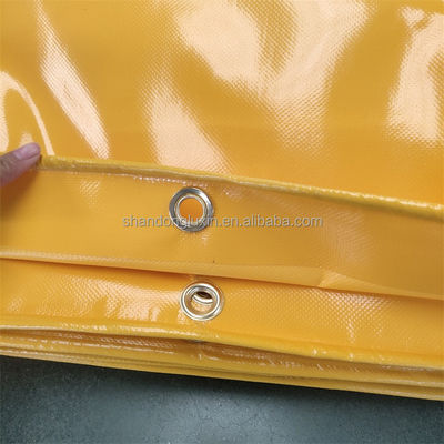 Blanc Jaune PVC Tarpaulin imperméable à la pluie imperméable au soleil avec une large application