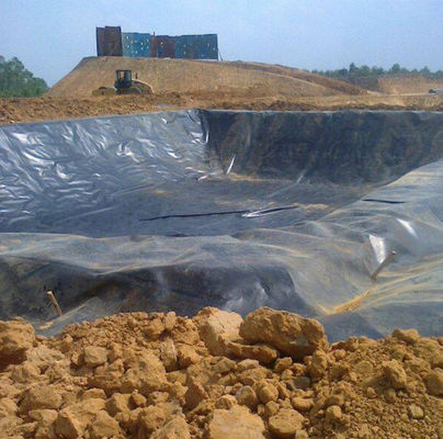 Membrane géomembrane en PEHD imperméable à l'eau pour les étangs de poissons Membrane résistante à la doublure pour la surface de la piscine
