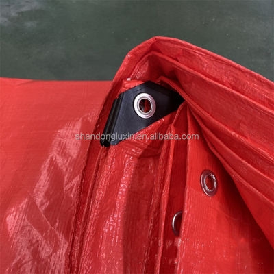 Étoffe en polyéthylène résistant aux UV de 4x5m Taille pour la protection contre la poussière et la pluie Couleur rouge