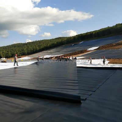 Géomembrane en HDPE à double texture de 1m-8m de largeur pour étangs de poissons et décharges 1mm d'épaisseur