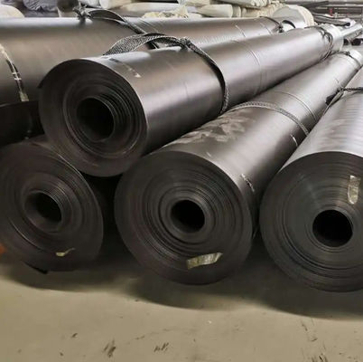 Liner pour étang de poisson en HDPE imperméable à l'eau 30 mil 60 mils Géomembrane noire pour les réservoirs d'eau