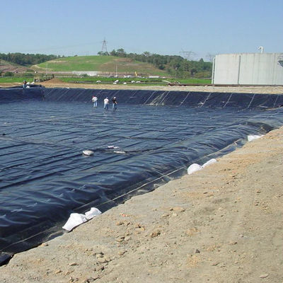 1.5 mm Géomembrane en HDPE noir lisse pour l'environnement extérieur