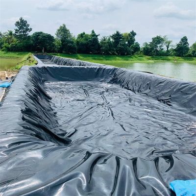Membrane en plastique en feuille HDPE extérieure pour réservoir d'eau et aquarium en noir