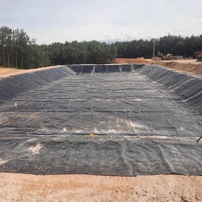 Membrane en plastique en feuille HDPE extérieure pour réservoir d'eau et aquarium en noir
