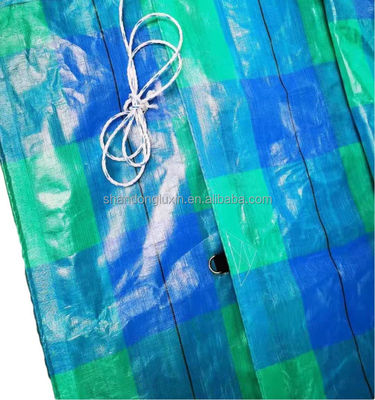Compte de fils 500D Tarpaulin imperméable à l'eau couverture en plastique extérieur Polycarpe bleu pour l'extérieur