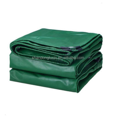 Couverture de bâche imperméable de poids moyen en bleu vert pour une protection contre tout temps