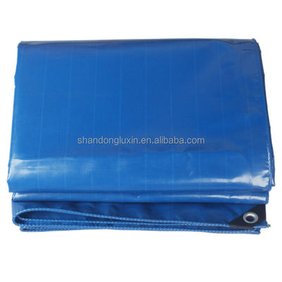 Couverture de bâche imperméable de poids moyen en bleu vert pour une protection contre tout temps