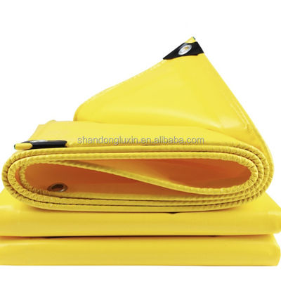 Couverture de bâche imperméable de poids moyen en bleu vert pour une protection contre tout temps