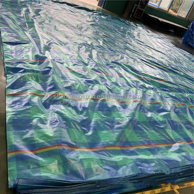 Couverture de toit légère en PE bleu feuille de bâton 100% de bâton de polyéthylène imperméable