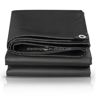 Plain Design Tissue PE Tarpaulin pour couverture de toit imperméable dans la couleur de la demande du client