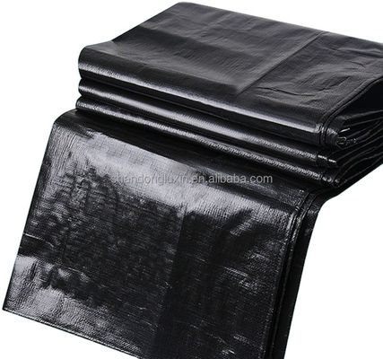200 Gsm de bâches noires pour les bâches en PE et les tentes pour les toits imperméables