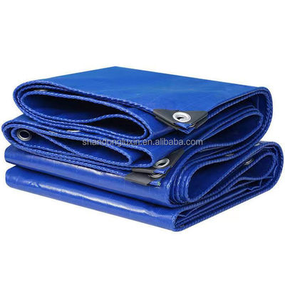 Légères feuilles de bâches en PE en argent bleu résistant aux larmes pour la protection extérieure
